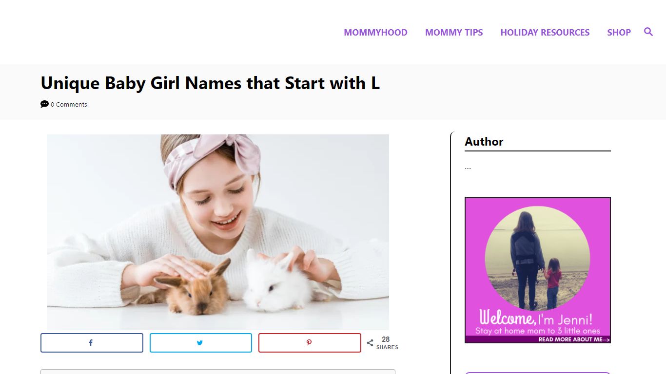 Unique Baby Girl Names that Start with L - The Mommyhood Club