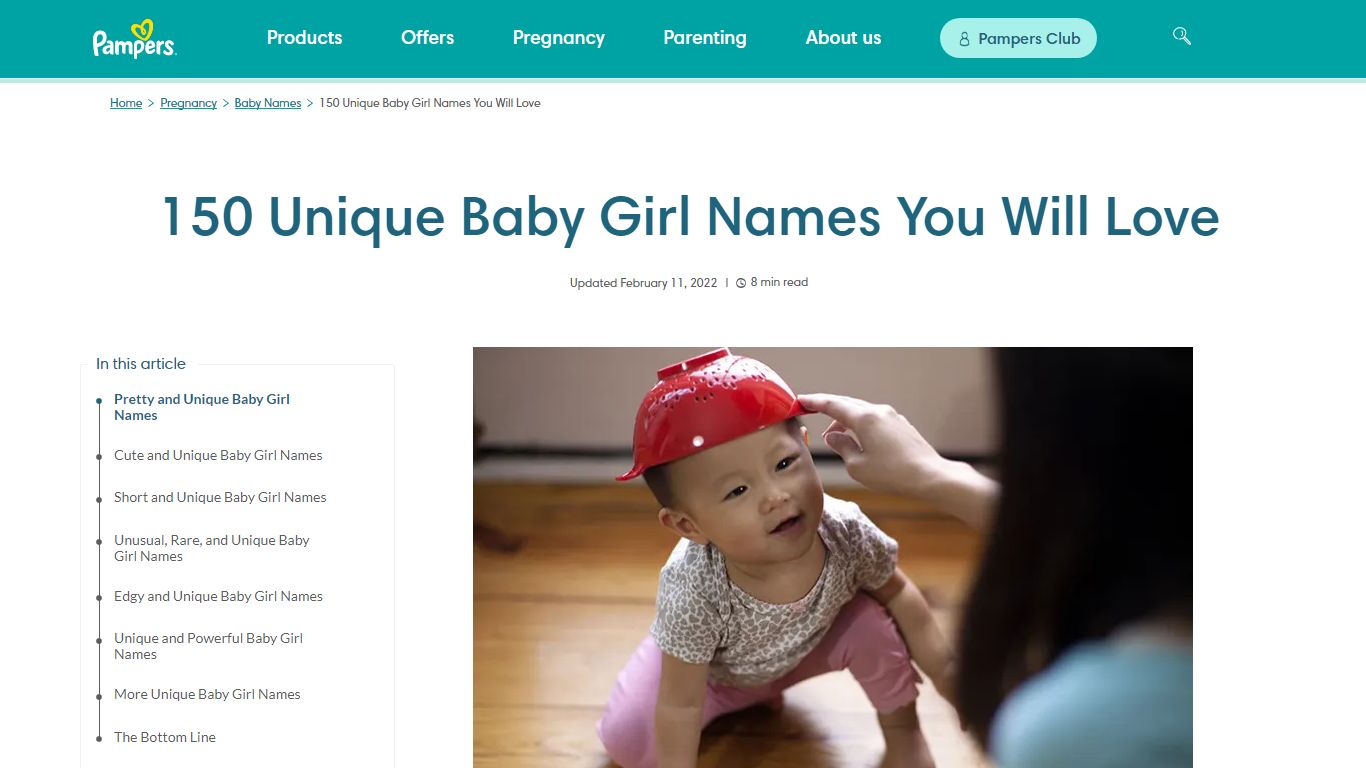 150 Unique Girl Names for Your Unique Baby Girl | Pampers